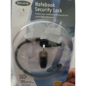 Belkin Notebook Security Lock 6ft Galvanized Steel‎ Cable F8E550 Laptop Lock